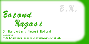 botond magosi business card